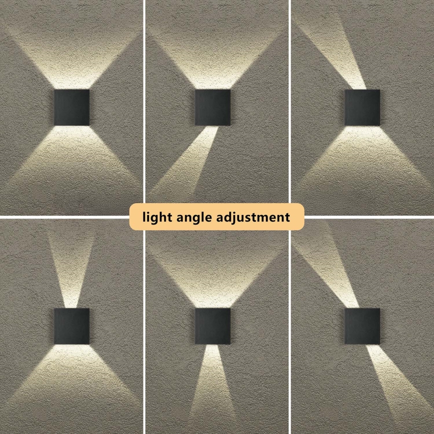 Brilagi - LED Venkovní nástěnné svítidlo DOUBLERAY LED/4W/230V černá IP65