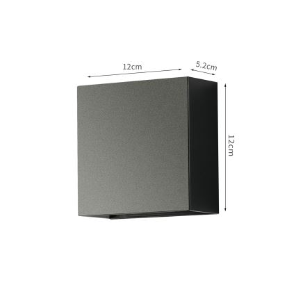 Brilagi - LED Venkovní nástěnné svítidlo DOUBLERAY LED/4W/230V černá IP65