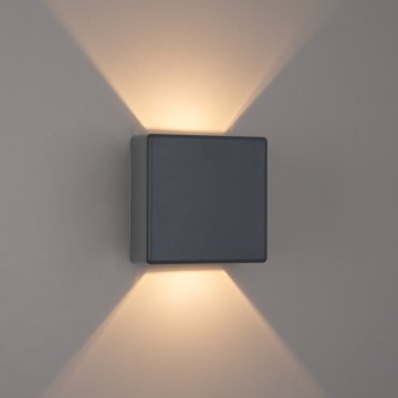 Brilagi - LED Venkovní nástěnné svítidlo DOUBLERAY LED/6W/230V antracit IP54