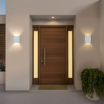 Brilagi - LED Venkovní nástěnné svítidlo DOUBLERAY LED/6W/230V bílá IP54