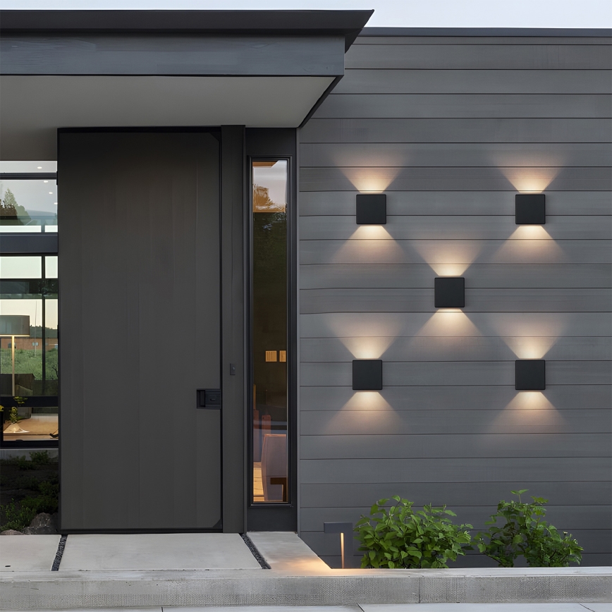 Brilagi - LED Venkovní nástěnné svítidlo DOUBLERAY LED/6W/230V černá IP54