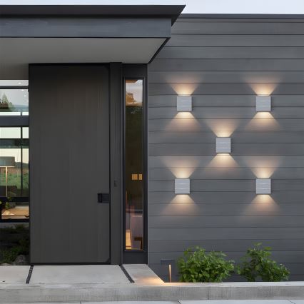 Brilagi - LED Venkovní nástěnné svítidlo DOUBLERAY LINE LED/6W/230V bílá IP54