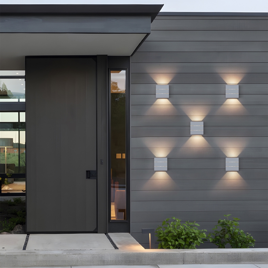 Brilagi - LED Venkovní nástěnné svítidlo DOUBLERAY LINE LED/6W/230V bílá IP54