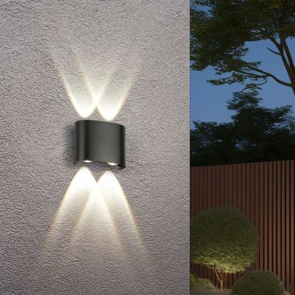 Brilagi - LED Venkovní nástěnné svítidlo FLAREBOX LED/4W/230V černá IP65