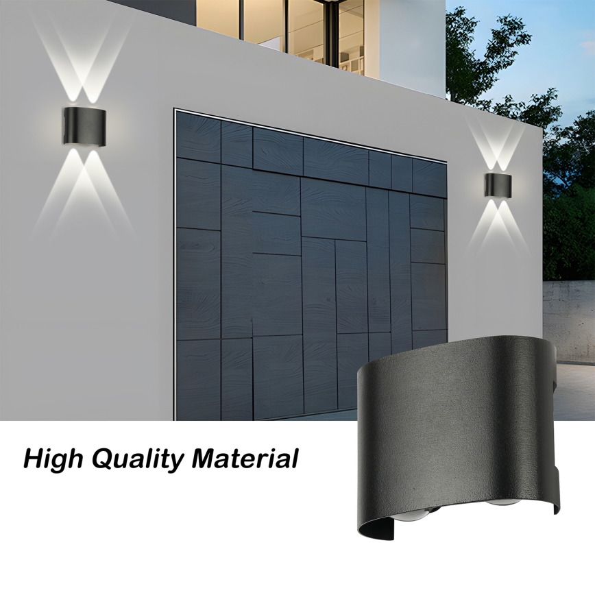 Brilagi - LED Venkovní nástěnné svítidlo FLAREBOX LED/4W/230V černá IP65