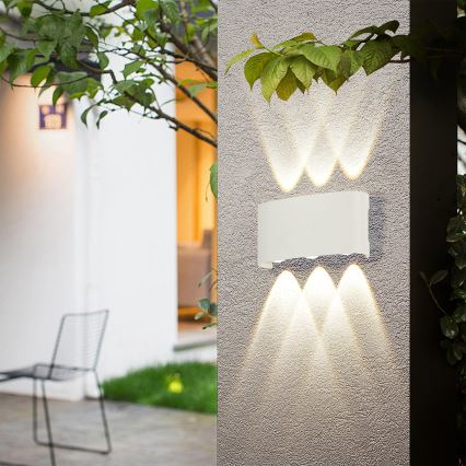 Brilagi - LED Venkovní nástěnné svítidlo FLAREBOX LED/6W/230V bílá IP65