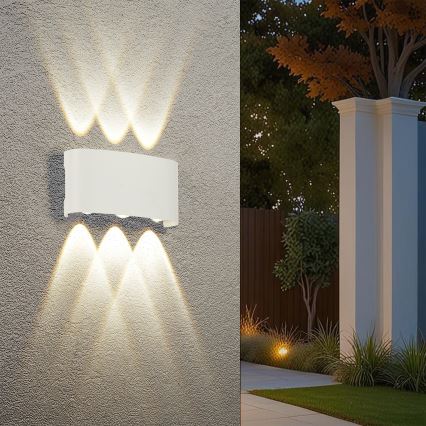 Brilagi - LED Venkovní nástěnné svítidlo FLAREBOX LED/6W/230V bílá IP65