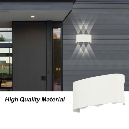 Brilagi - LED Venkovní nástěnné svítidlo FLAREBOX LED/6W/230V bílá IP65