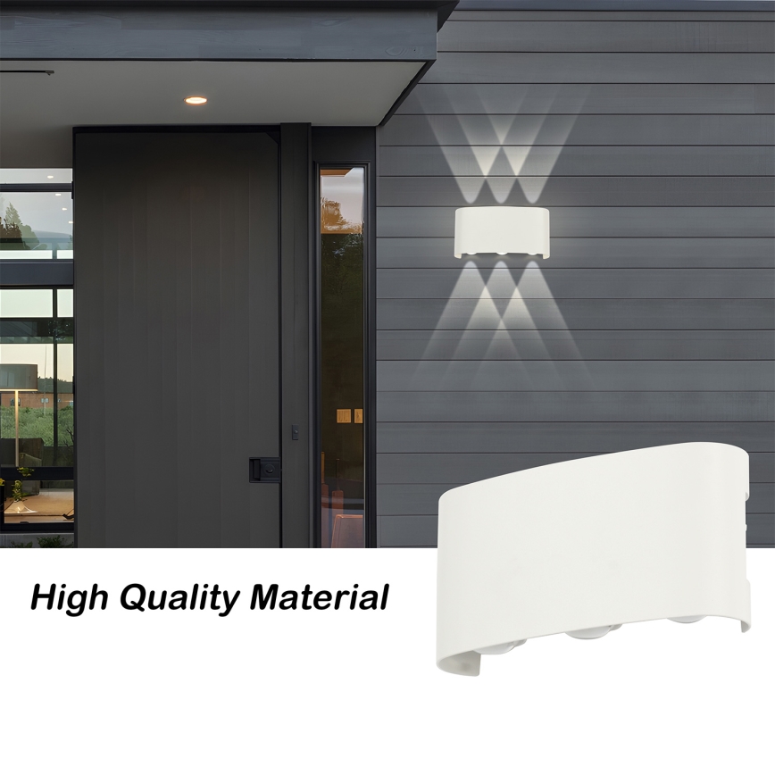 Brilagi - LED Venkovní nástěnné svítidlo FLAREBOX LED/6W/230V bílá IP65