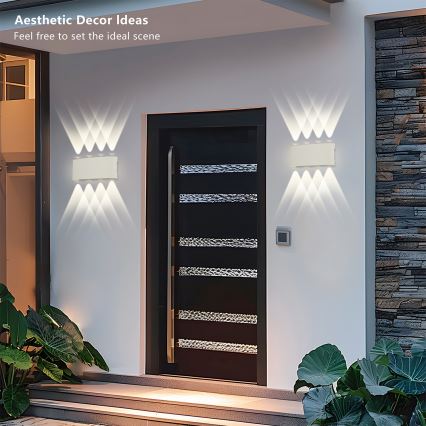 Brilagi - LED Venkovní nástěnné svítidlo FLAREBOX LED/8W/230V bílá IP65