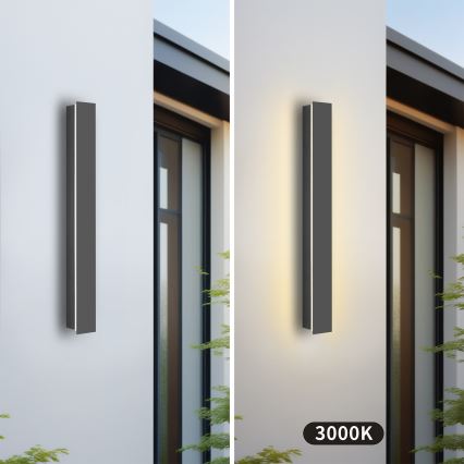 Brilagi - LED Venkovní nástěnné svítidlo LINEAR LED/12W/230V 3000K IP65 50 cm antracit