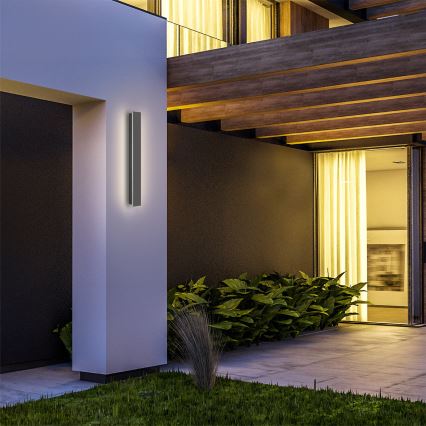 Brilagi - LED Venkovní nástěnné svítidlo LINEAR LED/12W/230V 3000K IP65 50 cm antracit