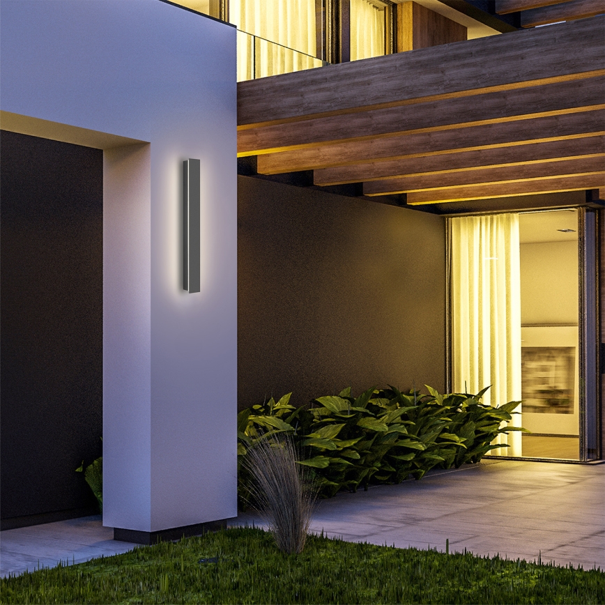 Brilagi - LED Venkovní nástěnné svítidlo LINEAR LED/12W/230V 3000K IP65 50 cm antracit