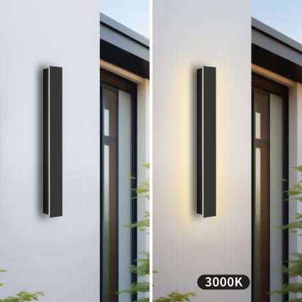 Brilagi - LED Venkovní nástěnné svítidlo LINEAR LED/12W/230V 3000K IP65 50 cm černá