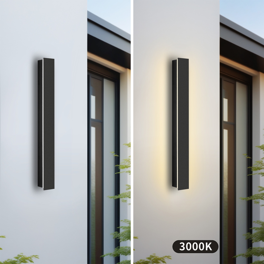 Brilagi - LED Venkovní nástěnné svítidlo LINEAR LED/12W/230V 3000K IP65 50 cm černá
