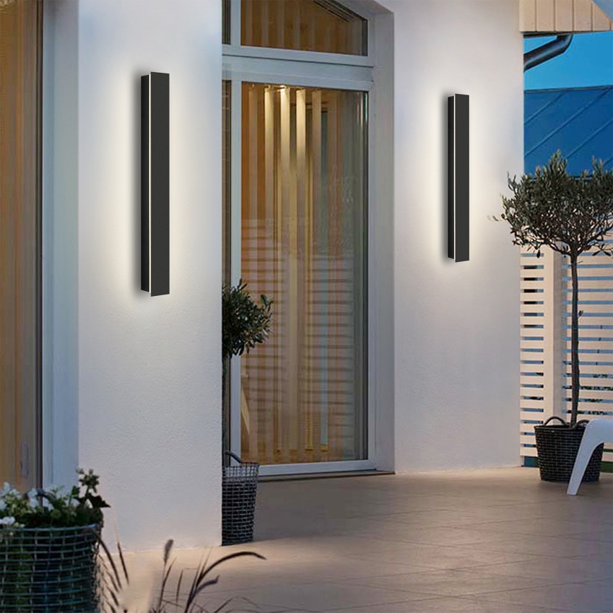 Brilagi - LED Venkovní nástěnné svítidlo LINEAR LED/12W/230V 3000K IP65 50 cm černá