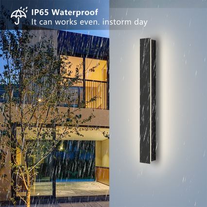 Brilagi - LED Venkovní nástěnné svítidlo LINEAR LED/12W/230V 4000K IP65 50 cm černá CRI 90