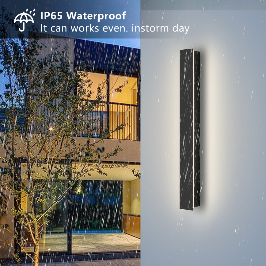 Brilagi - LED Venkovní nástěnné svítidlo LINEAR LED/12W/230V 4000K IP65 50 cm černá CRI 90