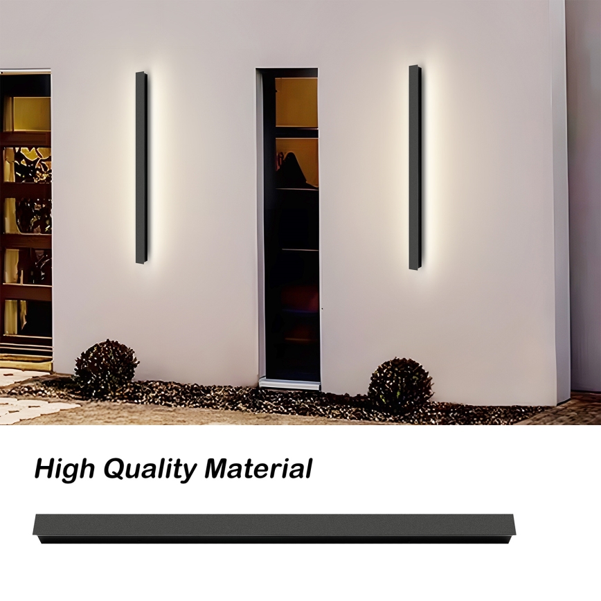 Brilagi - LED Venkovní nástěnné svítidlo LINEAR LED/22W/230V 3000K IP65 100 cm černá CRI 90