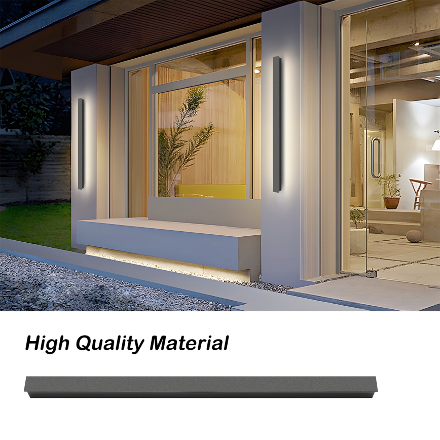 Brilagi - LED Venkovní nástěnné svítidlo LINEAR LED/22W/230V 4000K IP65 100 cm antracit