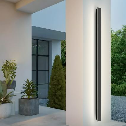Brilagi - LED Venkovní nástěnné svítidlo LINEAR LED/32W/230V 3000K IP65 140 cm černá