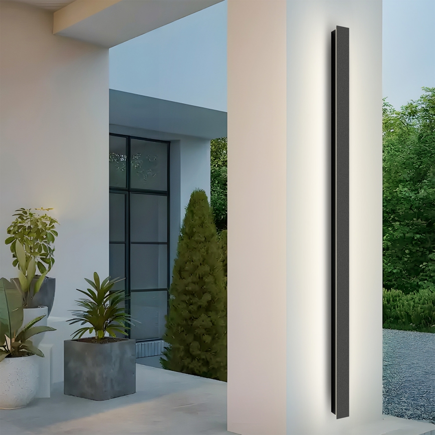 Brilagi - LED Venkovní nástěnné svítidlo LINEAR LED/32W/230V 3000K IP65 140 cm černá