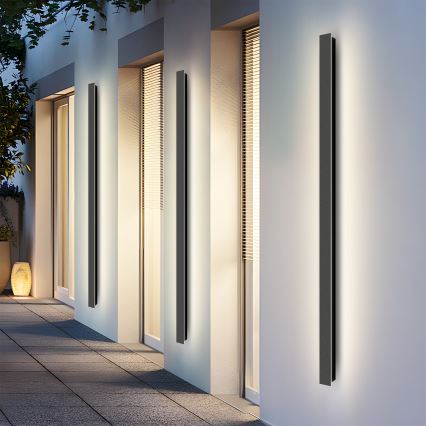 Brilagi - LED Venkovní nástěnné svítidlo LINEAR LED/32W/230V 3000K IP65 140 cm černá