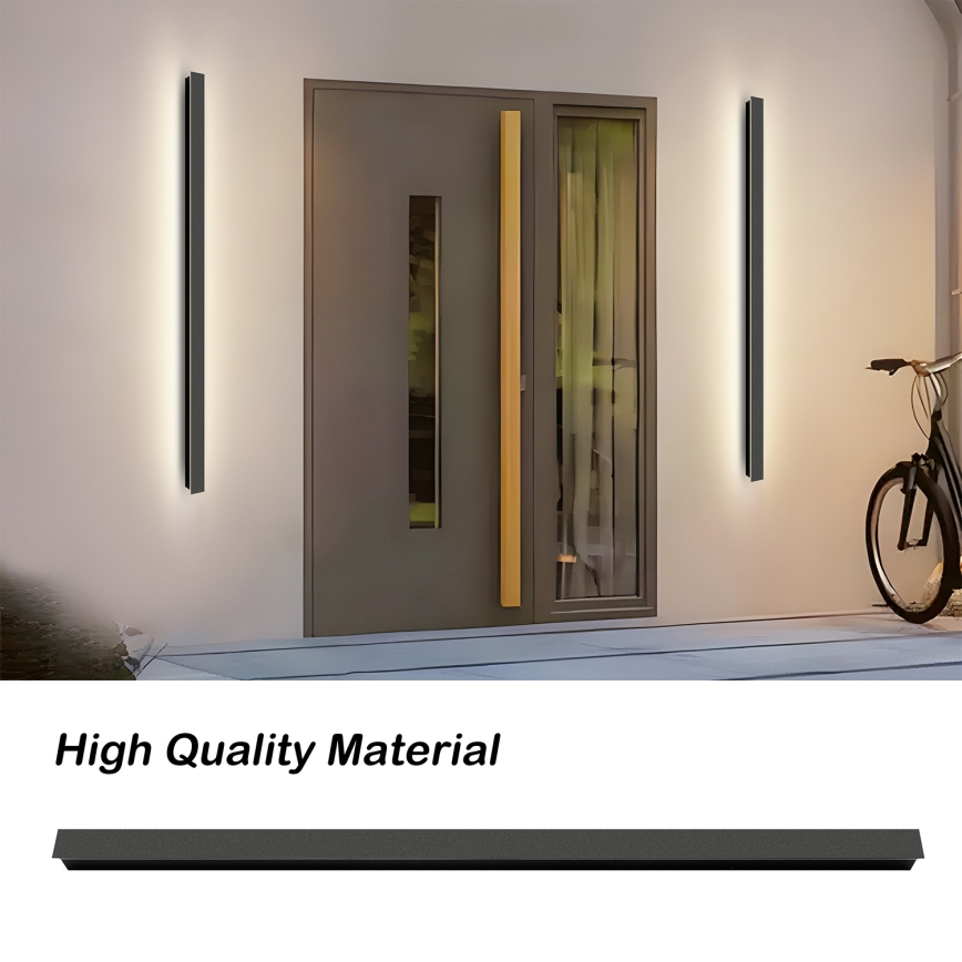 Brilagi - LED Venkovní nástěnné svítidlo LINEAR LED/32W/230V 3000K IP65 140 cm černá