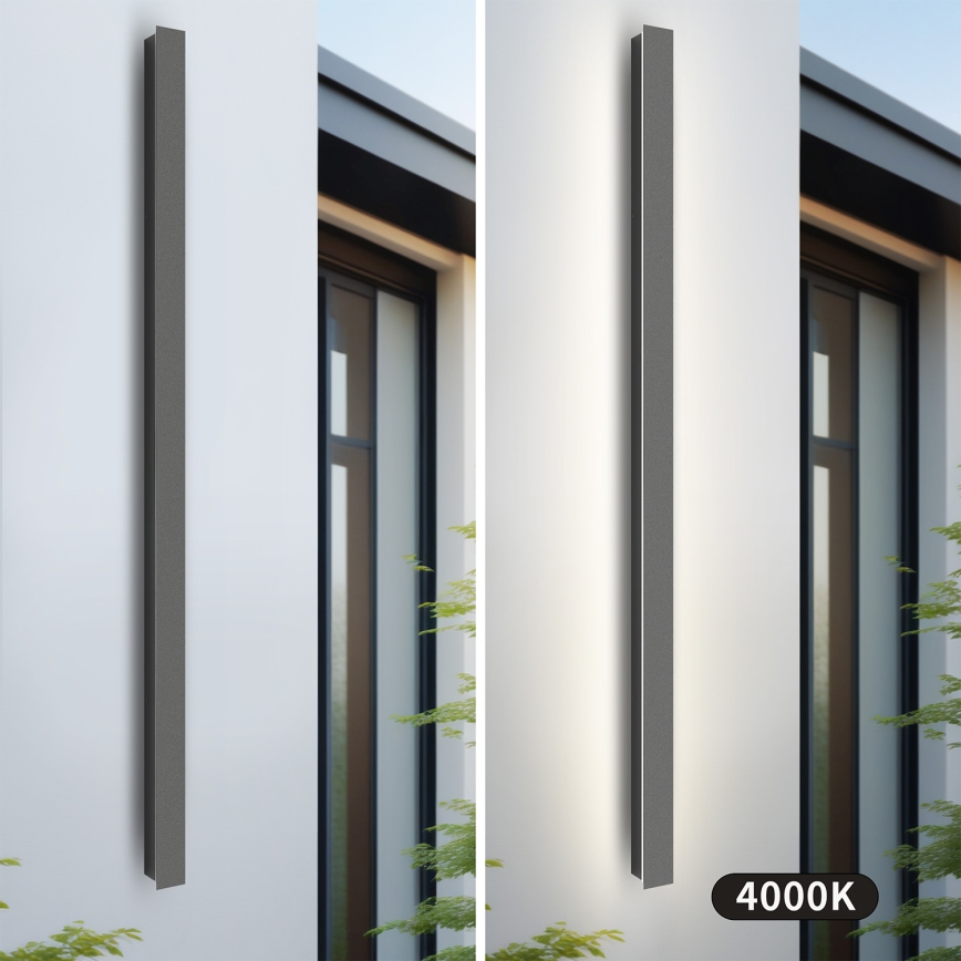 Brilagi - LED Venkovní nástěnné svítidlo LINEAR LED/32W/230V 4000K IP65 140 cm antracit