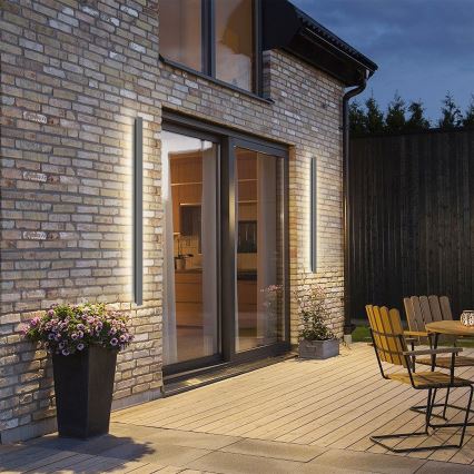 Brilagi - LED Venkovní nástěnné svítidlo LINEAR LED/32W/230V 4000K IP65 140 cm antracit