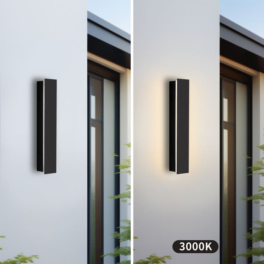 Brilagi - LED Venkovní nástěnné svítidlo LINEAR LED/8W/230V 3000K IP65 30 cm černá