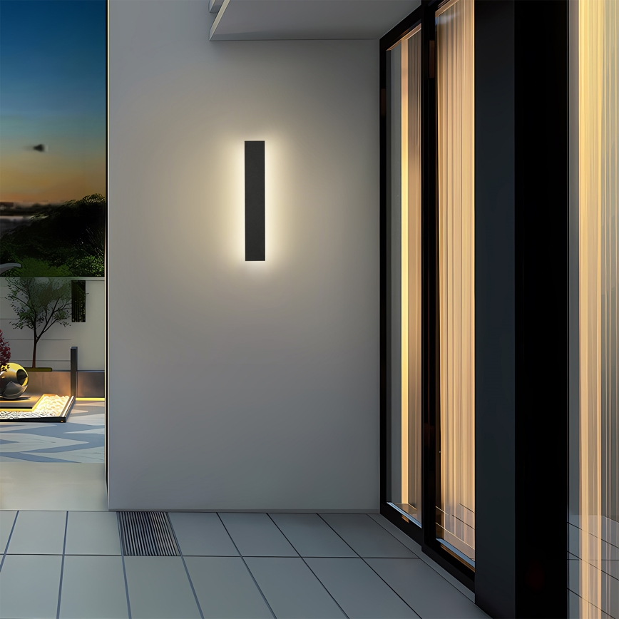 Brilagi - LED Venkovní nástěnné svítidlo LINEAR LED/8W/230V 3000K IP65 30 cm černá