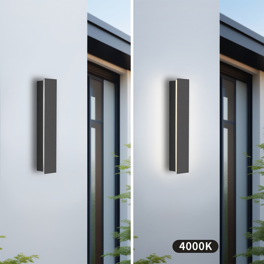 Brilagi - LED Venkovní nástěnné svítidlo LINEAR LED/8W/230V 4000K IP65 30 cm antracit CRI 90
