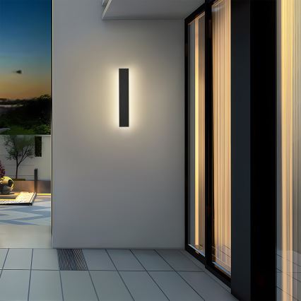 Brilagi - LED Venkovní nástěnné svítidlo LINEAR LED/8W/230V 4000K IP65 30 cm černá CRI 90