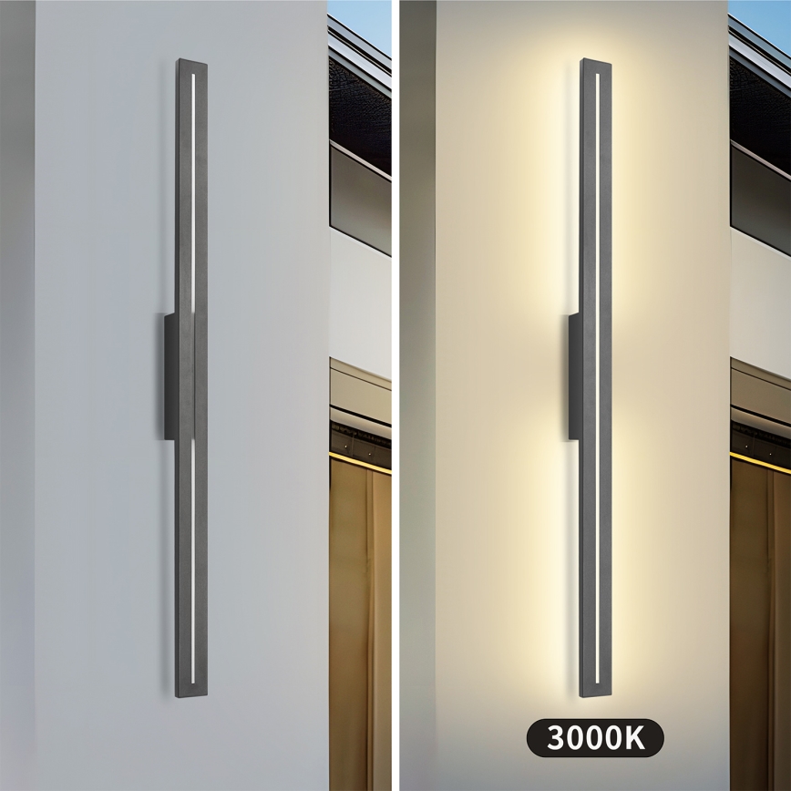 Brilagi - LED Venkovní nástěnné svítidlo LINEO LED/24W/230V 3000K IP65 100 cm antracit CRI 90