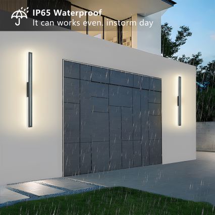 Brilagi - LED Venkovní nástěnné svítidlo LINEO LED/24W/230V 3000K IP65 100 cm antracit CRI 90