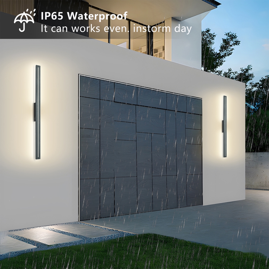 Brilagi - LED Venkovní nástěnné svítidlo LINEO LED/24W/230V 3000K IP65 100 cm antracit CRI 90