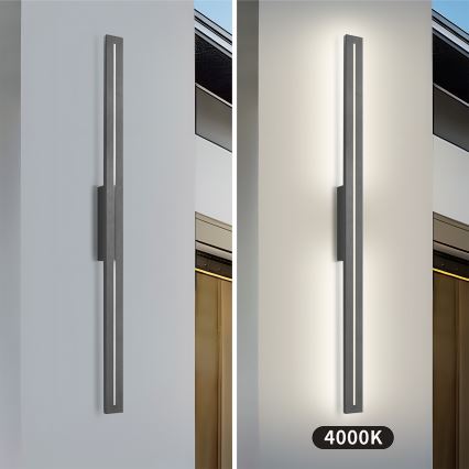 Brilagi - LED Venkovní nástěnné svítidlo LINEO LED/24W/230V 4000K IP65 100 cm antracit