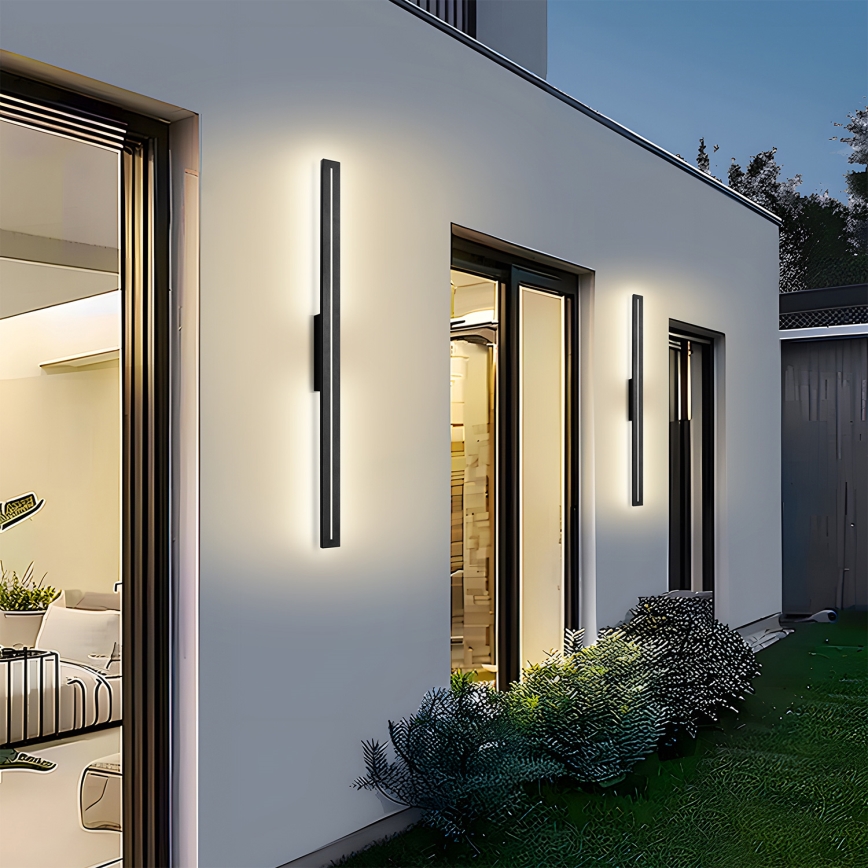 Brilagi - LED Venkovní nástěnné svítidlo LINEO LED/24W/230V 4000K IP65 100 cm černá