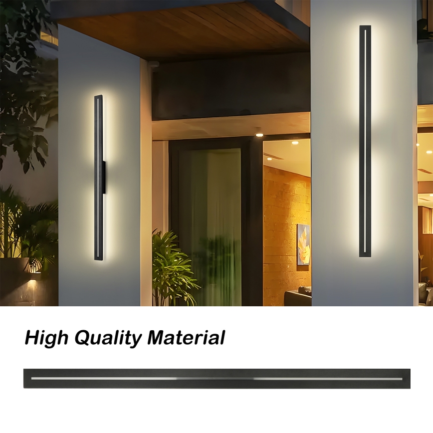 Brilagi - LED Venkovní nástěnné svítidlo LINEO LED/24W/230V 4000K IP65 100 cm černá