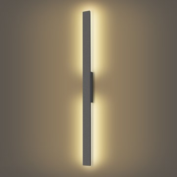 Brilagi - LED Venkovní nástěnné svítidlo LUNA LED/24W/230V 3000K IP65 100 cm antracit
