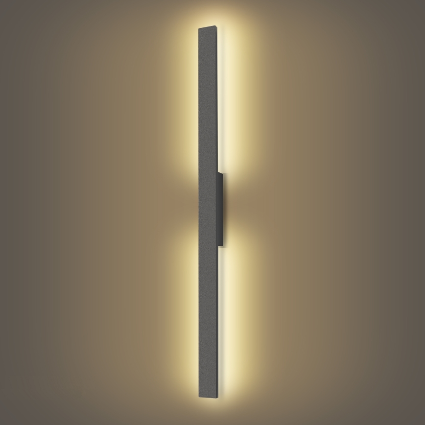 Brilagi - LED Venkovní nástěnné svítidlo LUNA LED/24W/230V 3000K IP65 100 cm antracit