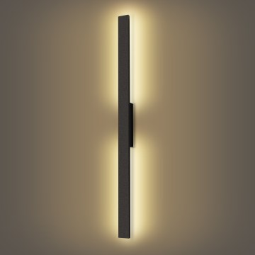 Brilagi - LED Venkovní nástěnné svítidlo LUNA LED/24W/230V 3000K IP65 100 cm černá