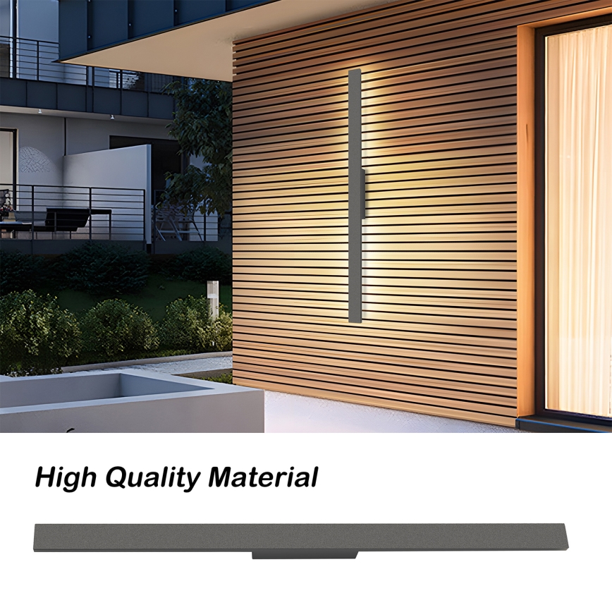 Brilagi - LED Venkovní nástěnné svítidlo LUNA LED/24W/230V 3000K IP65 100 cm antracit CRI 90