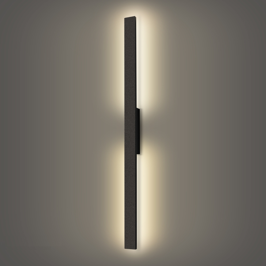 Brilagi - LED Venkovní nástěnné svítidlo LUNA LED/24W/230V 4000K IP65 100 cm černá CRI 90