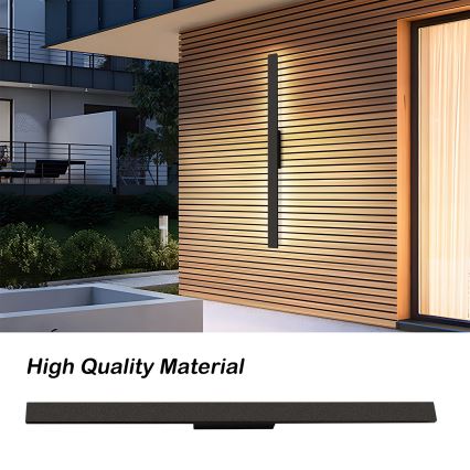 Brilagi - LED Venkovní nástěnné svítidlo LUNA LED/24W/230V 4000K IP65 100 cm černá CRI 90