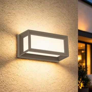 Brilagi - LED Venkovní nástěnné svítidlo PARKER LED/12W/230V 3000/4500/6000K šedá IP44