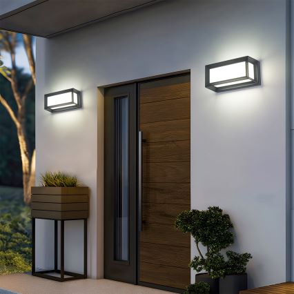 Brilagi - LED Venkovní nástěnné svítidlo PARKER LED/12W/230V antracit IP44