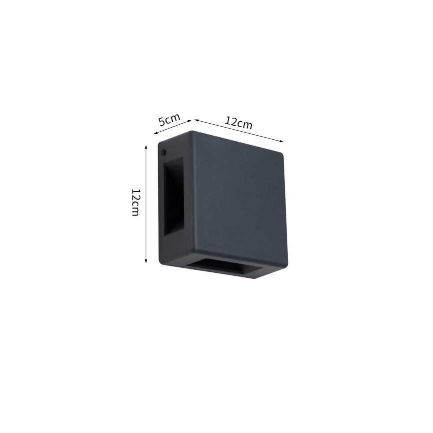 Brilagi - LED Venkovní nástěnné svítidlo QUADRAY LED/6W/230V antracit IP54