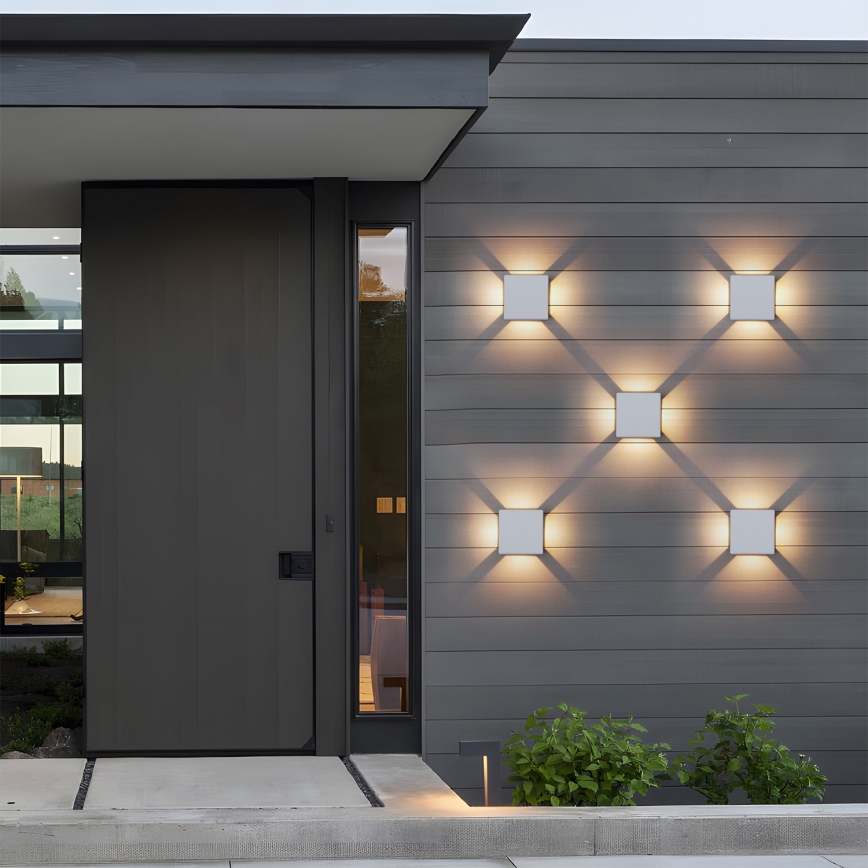 Brilagi - LED Venkovní nástěnné svítidlo QUADRAY LED/6W/230V bílá IP54